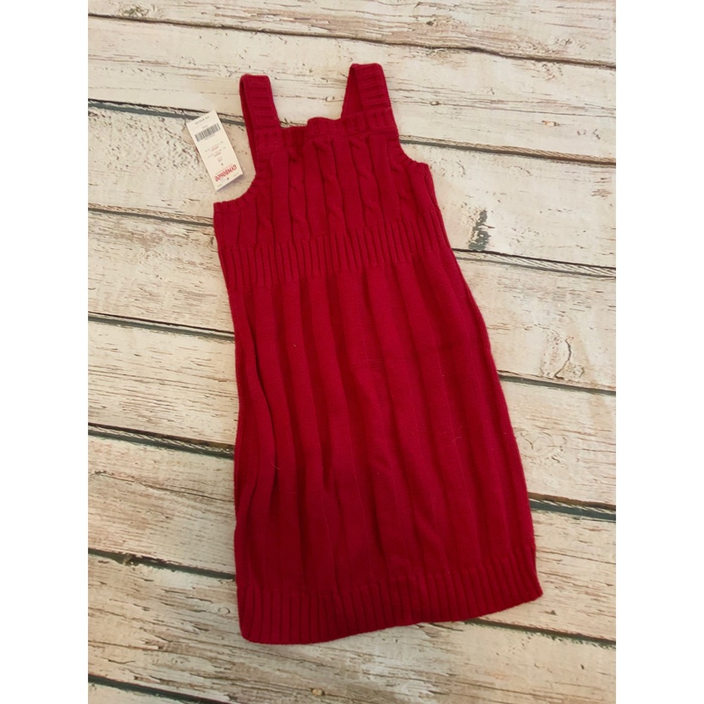 Gymboree Red Cable Knit Sweater Dress SchoolGirls Rock 2007 Size 6 NWT